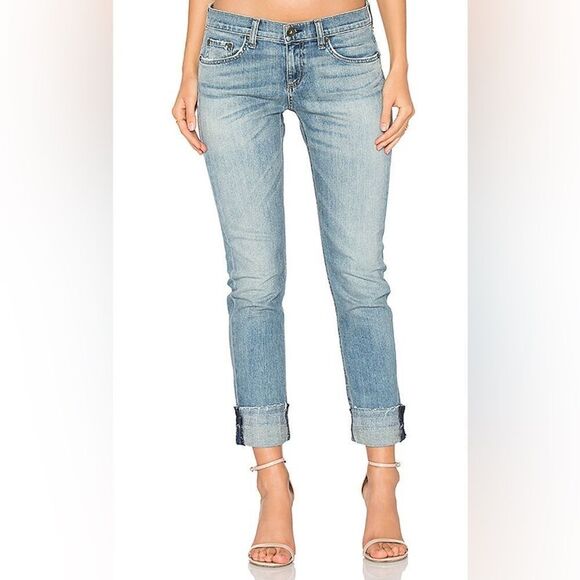 Revolve Rag & Bone DRE boyfriend Jeans in Fremont color - Picture 3 of 13